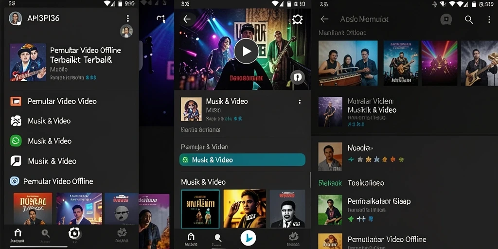 Tampilan antarmuka utama API36 dengan fungsi Pemutar Video Offline yang intuitif.