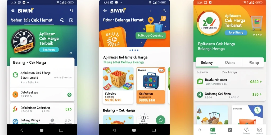 Tampilan antarmuka BIWIN untuk fitur Cek Harga yang mudah digunakan.
