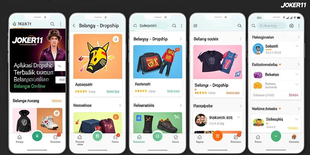 Antarmuka aplikasi JOKER11 menampilkan produk yang siap dikirim.