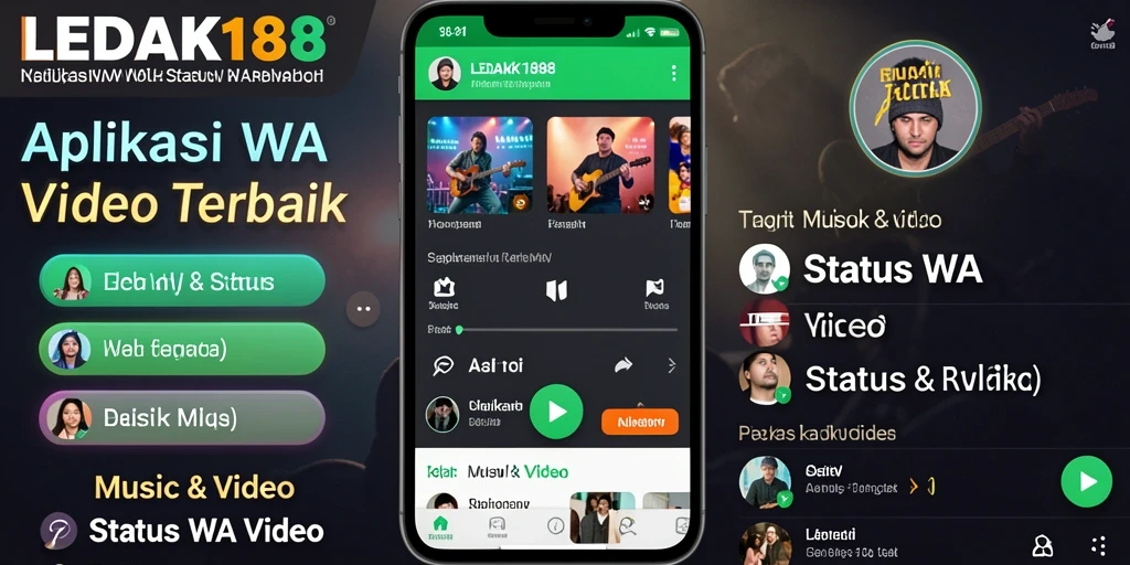 Antarmuka LEDAK188 yang user-friendly untuk Status WA Video.