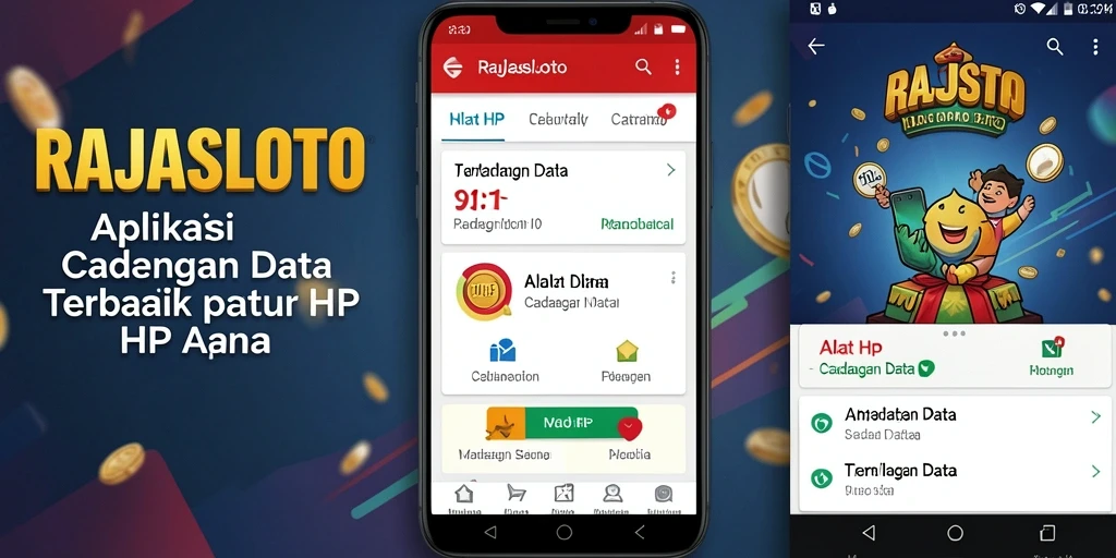 Tampilan antarmuka pengguna RAJASLOTO untuk cadangan data yang mudah dipahami.