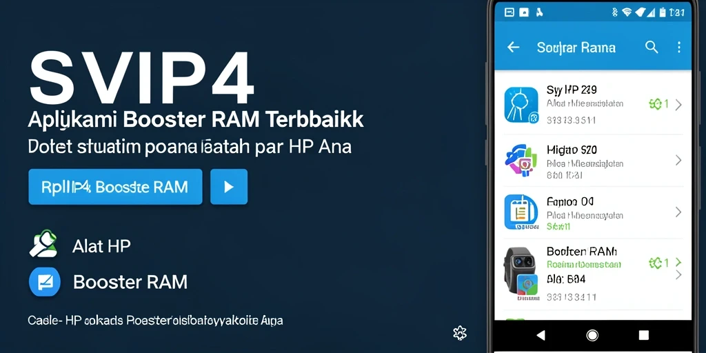 Antarmuka SVIP4 yang sederhana dan efektif sebagai Booster RAM.