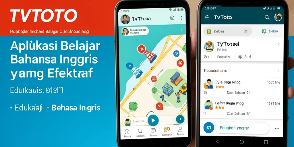 Antarmuka aplikasi TVTOTO yang sederhana dan ramah pengguna.