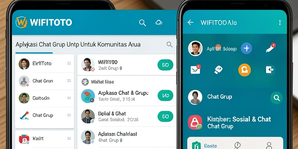 Antarmuka WIFITOTO yang mudah digunakan untuk Chat Grup.