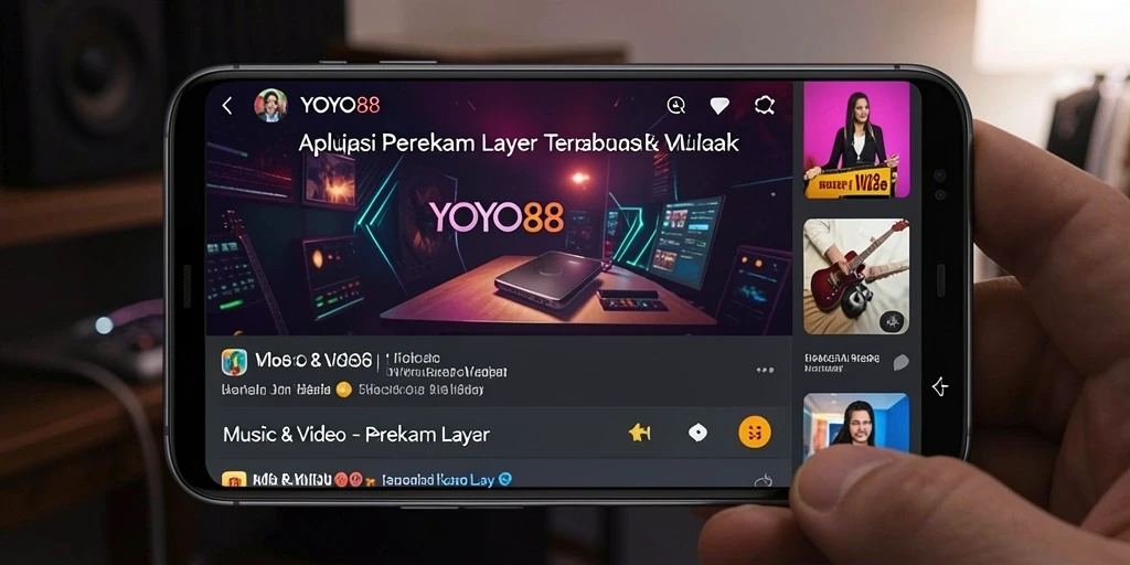 Antarmuka pengguna <strong>YOYO88</strong> yang intuitif dalam merekam layar.